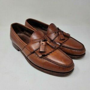 mywe I do shopping for clothes Allen Edmonds Enfield Men’s Kiltie Tassel Loafers Brown Leather Shoes Sz 11.5 D